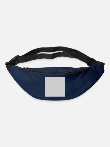 Quatrat in Grau - Gürteltasche - Navy