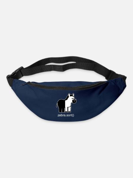 Sortiertes Zebra - Gürteltasche - Navy