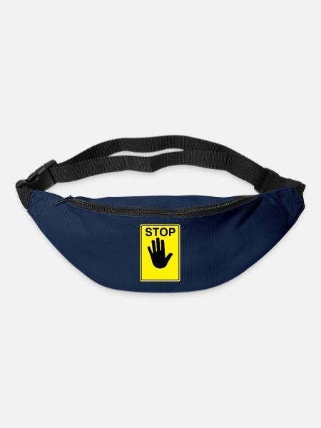 Stop Schild Logo - Gürteltasche - Navy