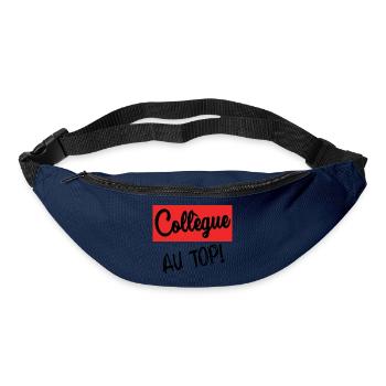 COLLEGUE. DEPART. RETRAITE. EMPLOI. HUMOUR - Sac banane - marine - Devant