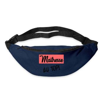 MERCI. MAÎTRESSE. MAÎTRE. MERCI MAÎTRESSE - Sac banane - marine - Devant