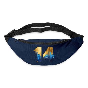 NR. 14 NUMMER 14 COOL 14. GEBURTSTAG - Gürteltasche - Navy - Vorne