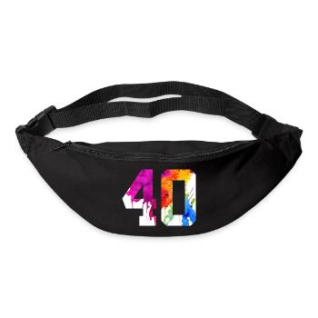 NUMMER 40 JAHRE ALT 40. GEBURTSTAG - Gürteltasche - Schwarz - Vorne