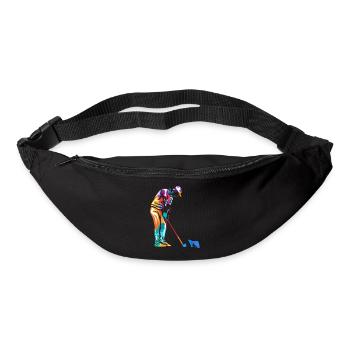 Flinker Minigolfspieler Turnierass - Gürteltasche - Schwarz - Vorne