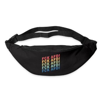 FCK AFD - Gürteltasche - Schwarz - Vorne
