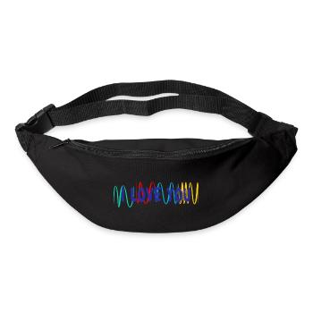 VALENTINSTAG. ICH LIEBE DICH. ICH LIEBE DICH. LIEBE. LIEBE - Gürteltasche - Schwarz - Vorne