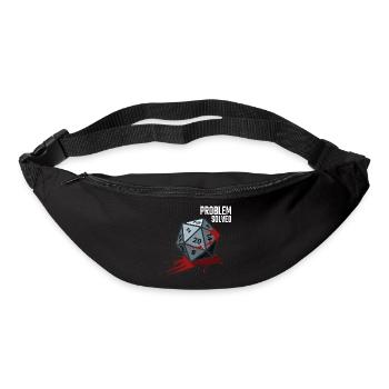 D20 Würfel - Problem solved - Gürteltasche - Schwarz - Vorne