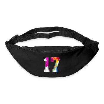 NUMMER 17 JAHRE ALT 17. GEBURTSTAG - Gürteltasche - Schwarz - Vorne