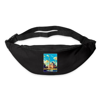 Edirne Turkey Vintage Travel Poster WPA Souvenir - Bum bag - black - Front