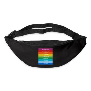 Tolerance Equality Inclusion Tolerance Pride Queer - Bum bag - black - Front