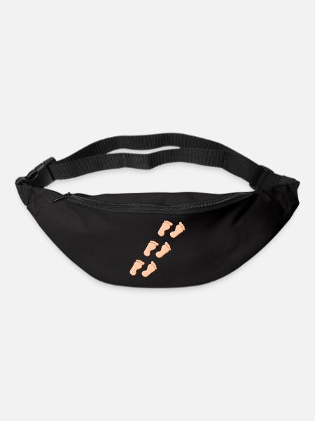 Fuß Füße Fußpflege Podologie Geschenk Geschenkidee - Gürteltasche - Schwarz