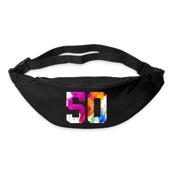 NUMMER 50 JAHRE ALT 50. GEBURTSTAG - Gürteltasche - Schwarz - Vorne