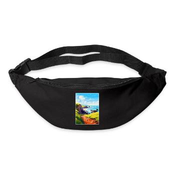 Hartland Quay Devon Vintage Travel Poster Souvenir - Bum bag - black - Front