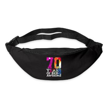 70 YEARS OF BEING AWESOME 70. GEBURTSTAG - Gürteltasche - Schwarz - Vorne