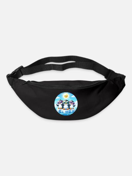 Lustige Pinguine 2 - Gürteltasche - Schwarz