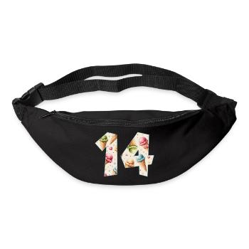 EISCREME NUMMER 14 JAHRE EIS 14. GEBURTSTAG - Gürteltasche - Schwarz - Vorne