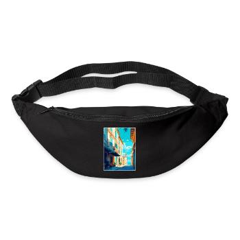 Arles France Affiche de voyage vintage WPA Souvenir - Sac banane - noir - Devant
