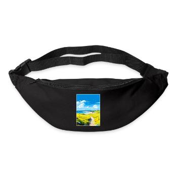 Isle Of Tiree Scotland Uk Travel Poster Souvenir - Bum bag - black - Front