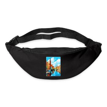 Danzig Polen Vintage Reiseposter WPA Souvenir - Gürteltasche - Schwarz - Vorne