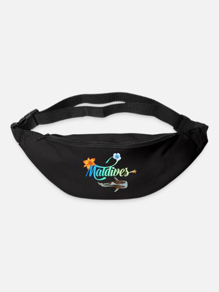 Malediven Tropischer Meeresglanz Walhai Souvenir - Gürteltasche - Schwarz