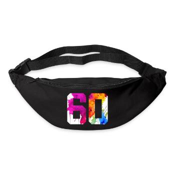 NUMMER 60 JAHRE ALT 60. GEBURTSTAG - Gürteltasche - Schwarz - Vorne