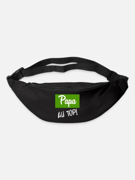 BONNE FÊTE PAPA. PAPA. FÊTE DES PÈRES. PÈRE - Sac banane - noir