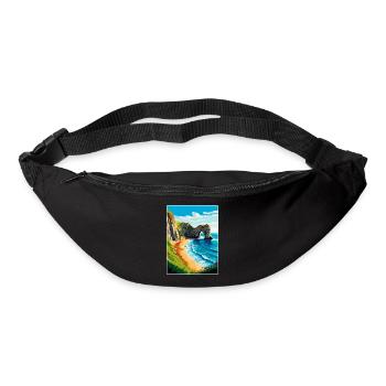 Durdle Door England Uk Reise Poster Souvenir WPA - Gürteltasche - Schwarz - Vorne