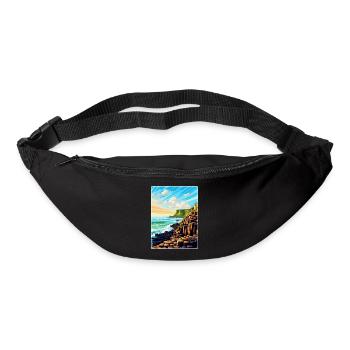 Giant Causeway Irland Uk Reiseposter Souvenir - Gürteltasche - Schwarz - Vorne