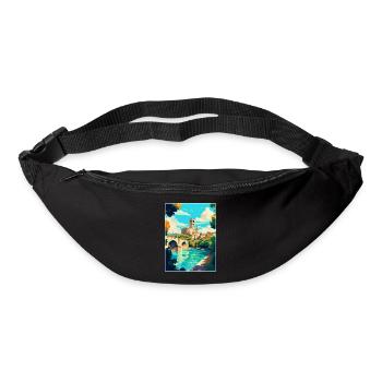 Avignon Frankreich Vintage Reiseplakat Souvenir WPA - Gürteltasche - Schwarz - Vorne