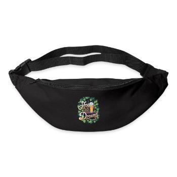 Hopfen und Träume - Gürteltasche - Schwarz - Vorne