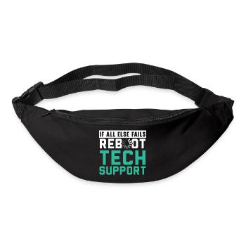 Ich bin der unbezahlte technische Support meiner F - Gürteltasche - Schwarz - Vorne