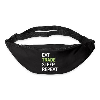 Eat Trade Sleep Repeat - Gürteltasche - Schwarz - Vorne