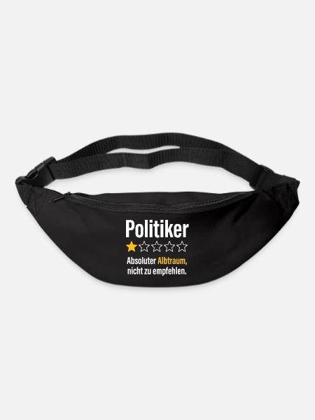 Politiker absoluter albtraum nicht zu empfehlen - Gürteltasche - Schwarz