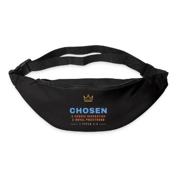Chosen – 1 Peter 2:9 Royal Priesthood - Gürteltasche - Schwarz - Vorne