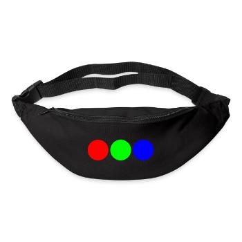 Triaden-Neonkreise - Gürteltasche - Schwarz - Vorne
