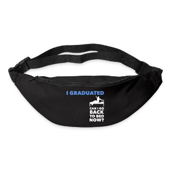 I Graduated Can I Go Back To Bed Abschluss - Gürteltasche - Schwarz - Vorne