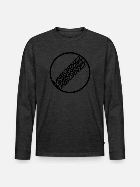 UNBGRNZT 2025 - Men's Premium Organic Long Sleeve Shirt - heather anthracite