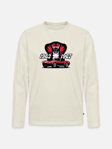The Red Snake - Men's Premium Organic Long Sleeve Shirt - off white