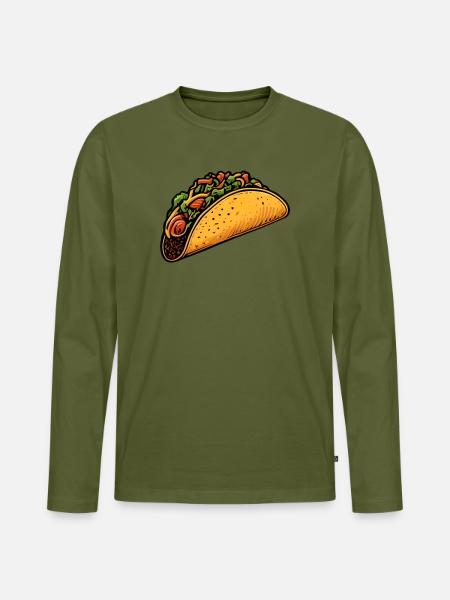 Tacos - T-shirt manches longues Premium bio Homme - kaki