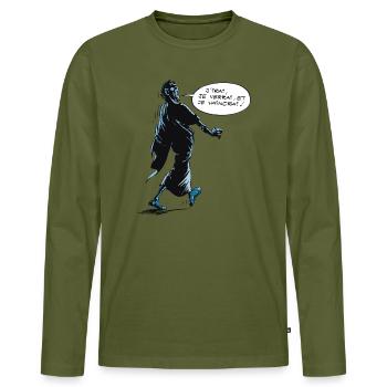 Asterix & Obelix - César veni vidi vici - Männer Premium Bio Langarmshirt - Khaki - Vorne - Nico (187cm)