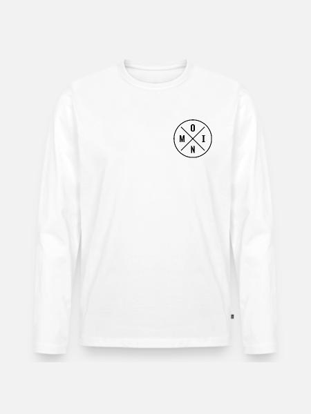 MOIN - Männer Premium Bio Langarmshirt - Weiß