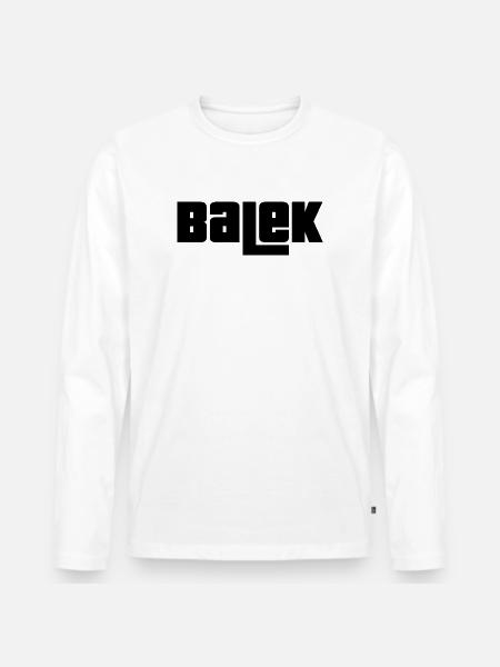 Balek - T-shirt manches longues Premium bio Homme - blanc