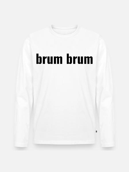 Brum Brum - T-shirt manches longues Premium bio Homme - blanc