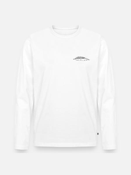 feather - Men's Premium Organic Long Sleeve Shirt - white