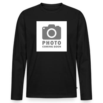 Foto kommt bald - Männer Premium Bio Langarmshirt - Schwarz - Vorne - Nico (187cm)