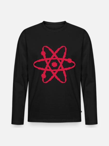 Scientific symbol - Men's Premium Organic Long Sleeve Shirt - black