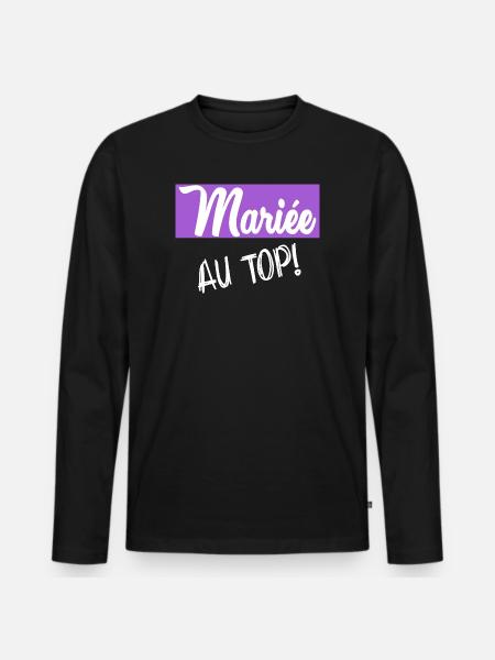 Bachelorette party. WEDDING - Men's Premium Organic Long Sleeve Shirt - black