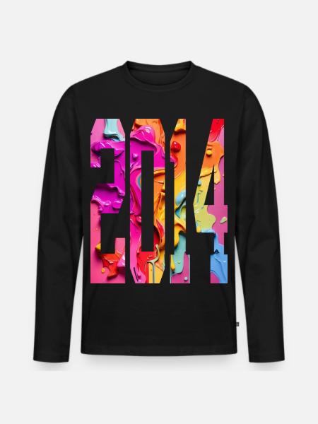 BUNT 12TH BIRTHDAY 2014 - Men's Premium Organic Long Sleeve Shirt - black