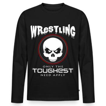 Wrestling - Männer Premium Bio Langarmshirt - Schwarz - Vorne - Nico (187cm)