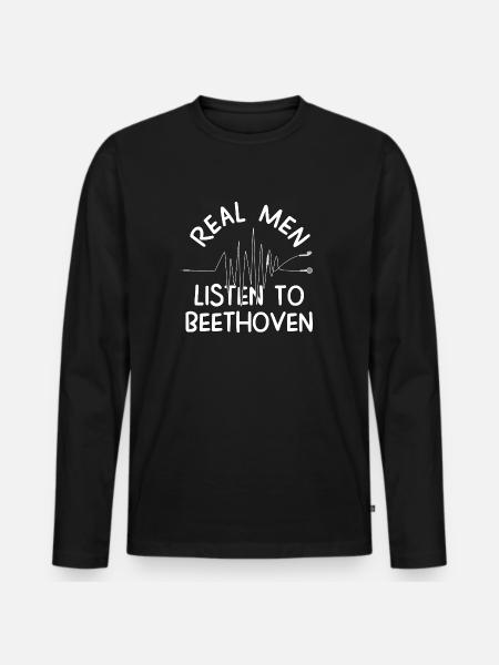 Beethoven - T-shirt manches longues Premium bio Homme - noir
